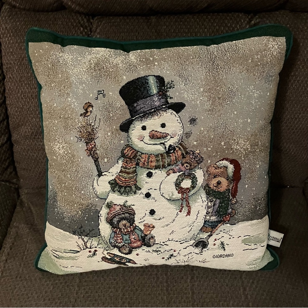 Riverdale Decorative Products Snowman Accent Pillow